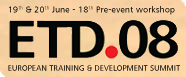 European Training and Development Summit 2008