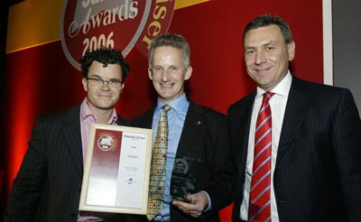 Managing Director of Keillar Resourcing, receives the award for being the UK's best small financial recruitment consultancy